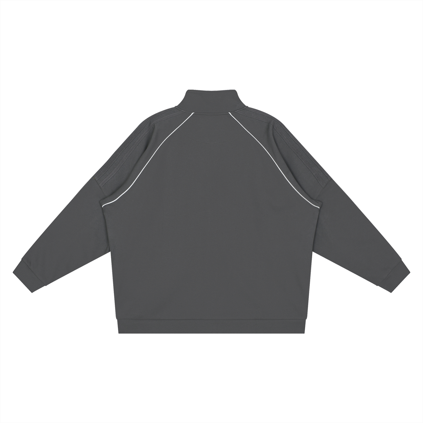 Reflection Striped Raglan Sleeve Jacket