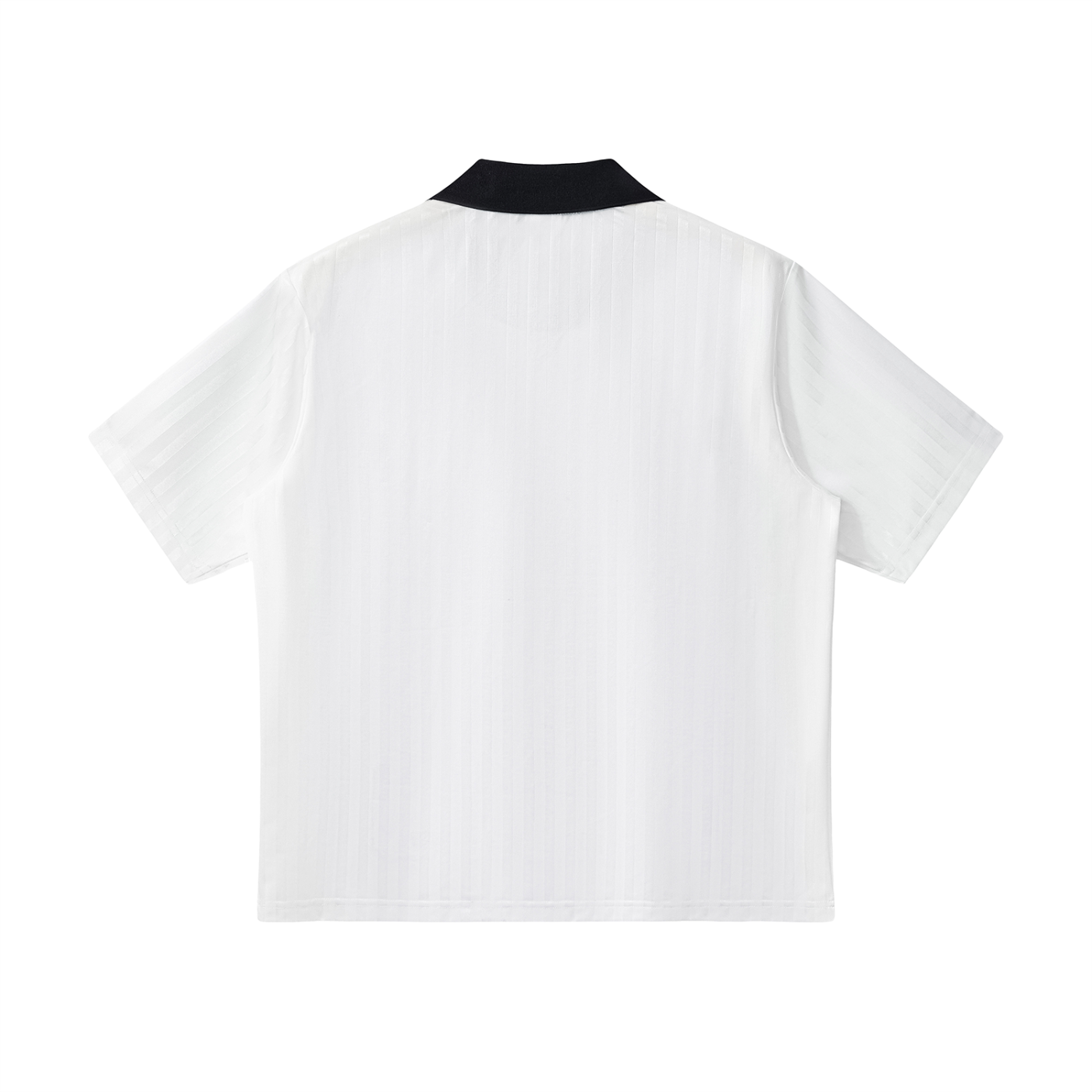 Unisex Contrast Collar Striped Soccer Jersey