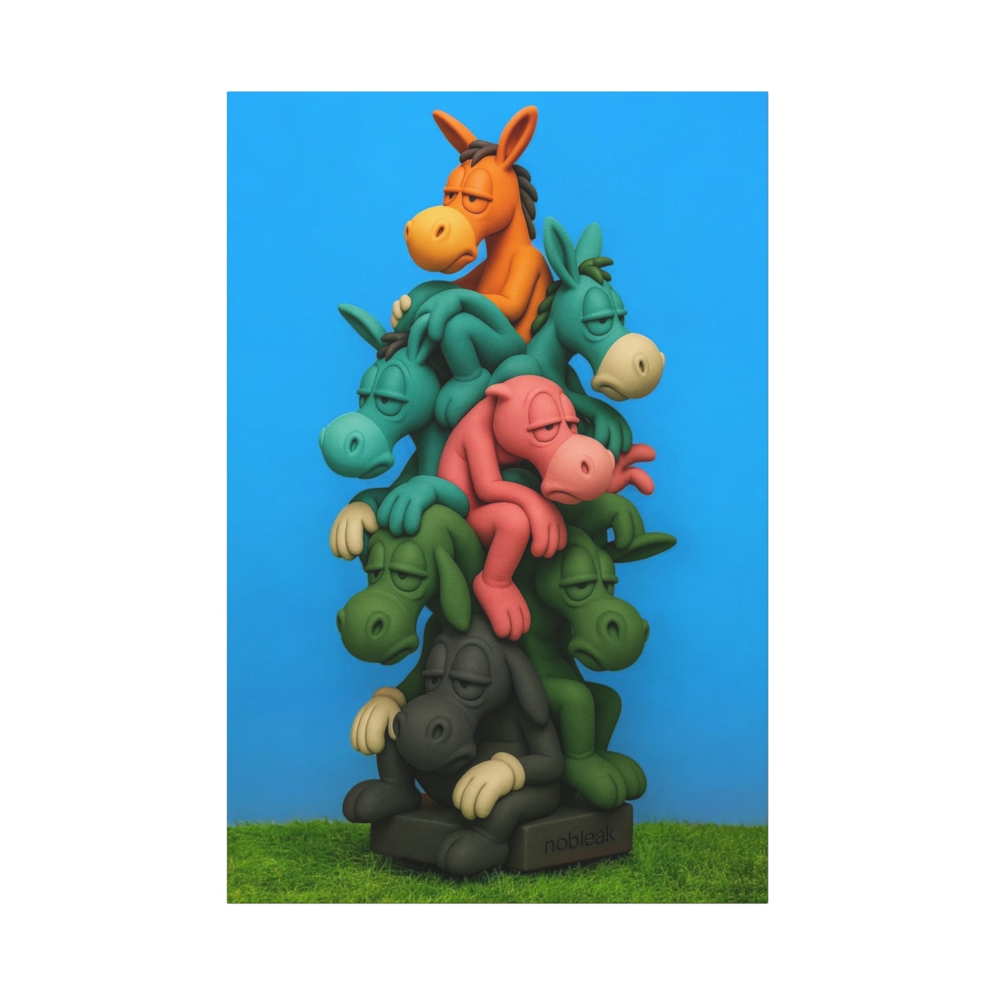 nøbleak sadface Canvas art