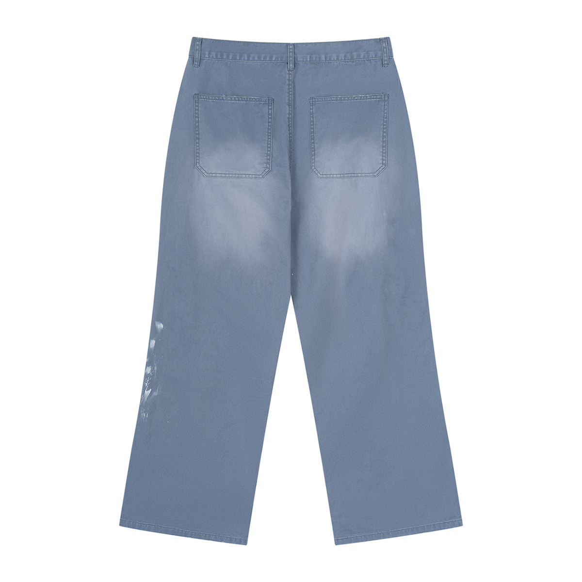 Men's Vintage Wash Splatter Going out Denim Jeans