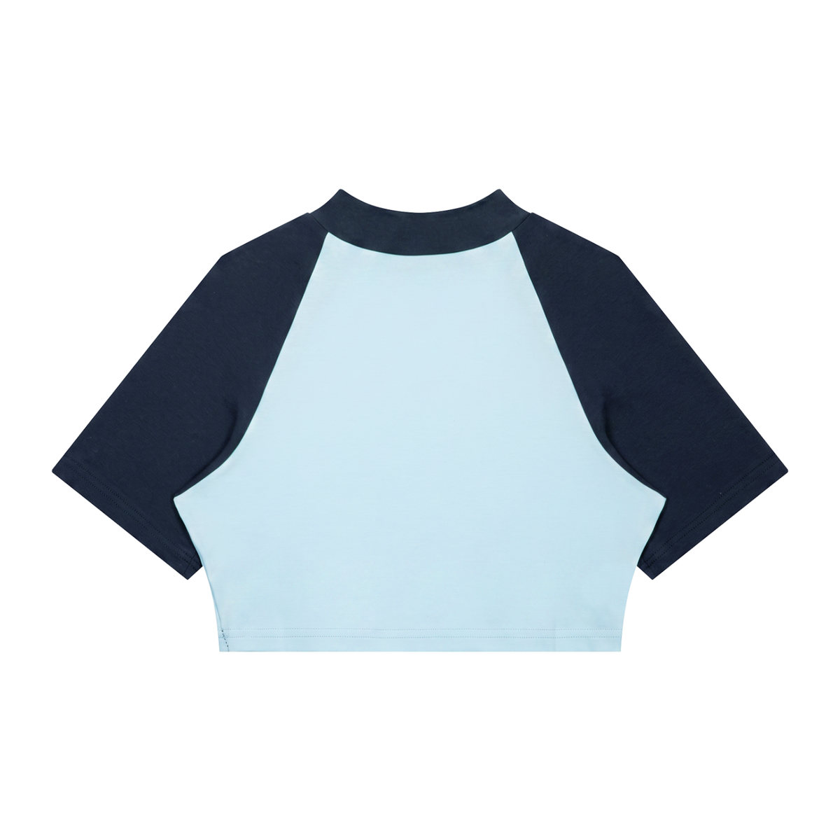 Women’s Color Block Raglan Crop Essential T-Shirt