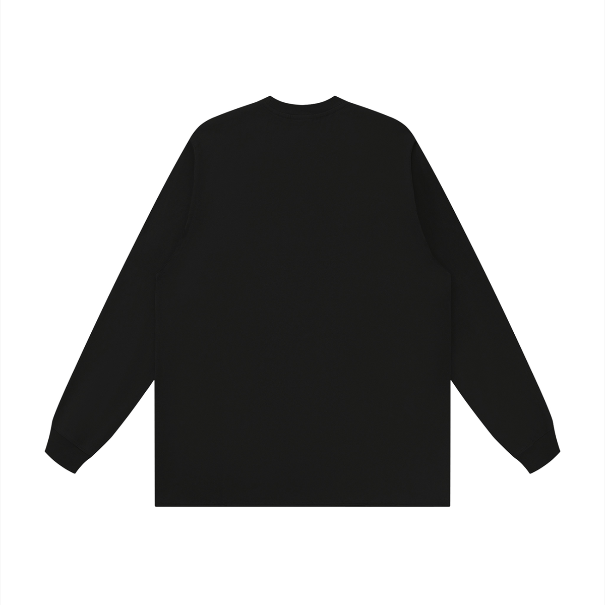 Unisex Raw Hem Long Sleeve Street T-Shirt