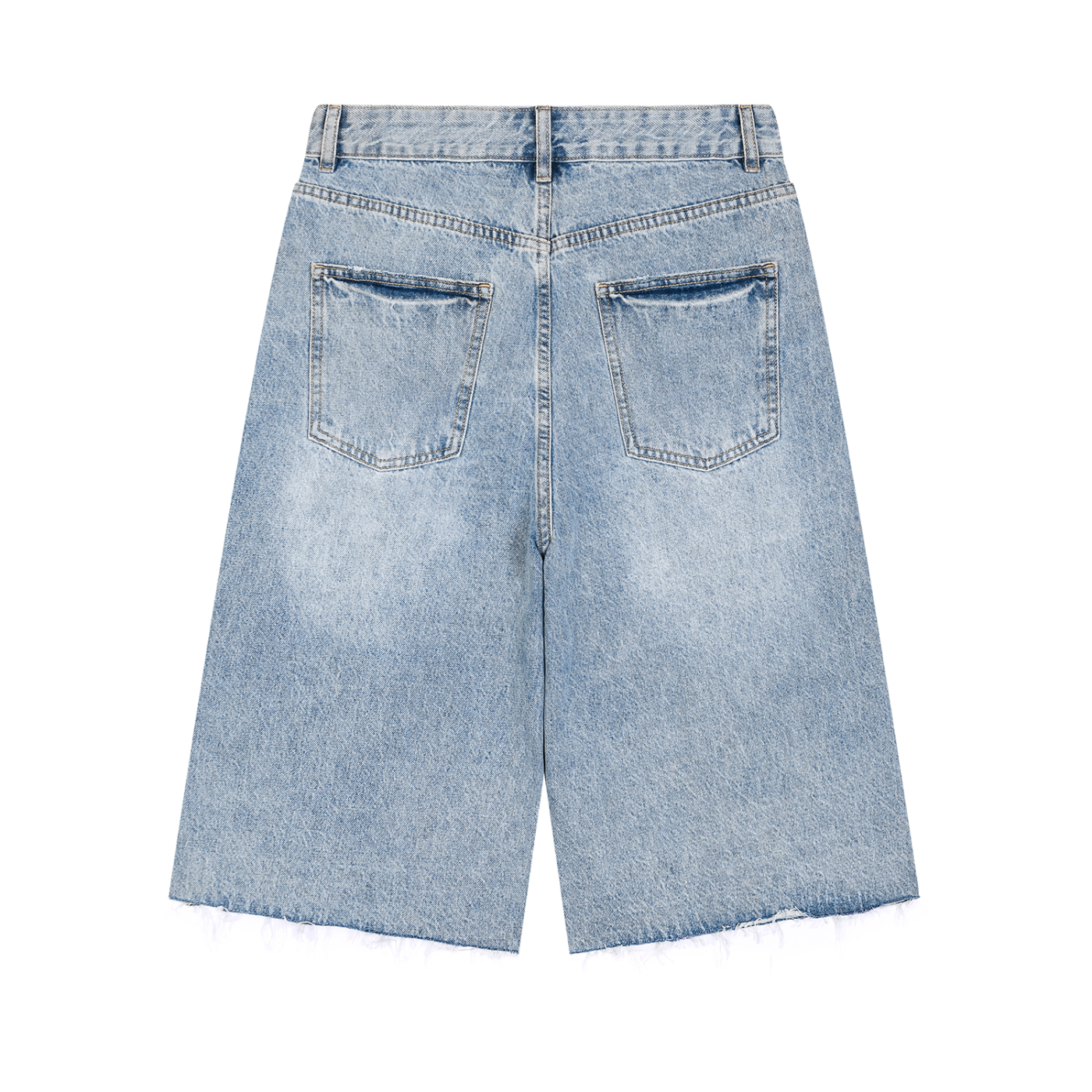 Men’s Vintage Wide Leg Denim Shorts
