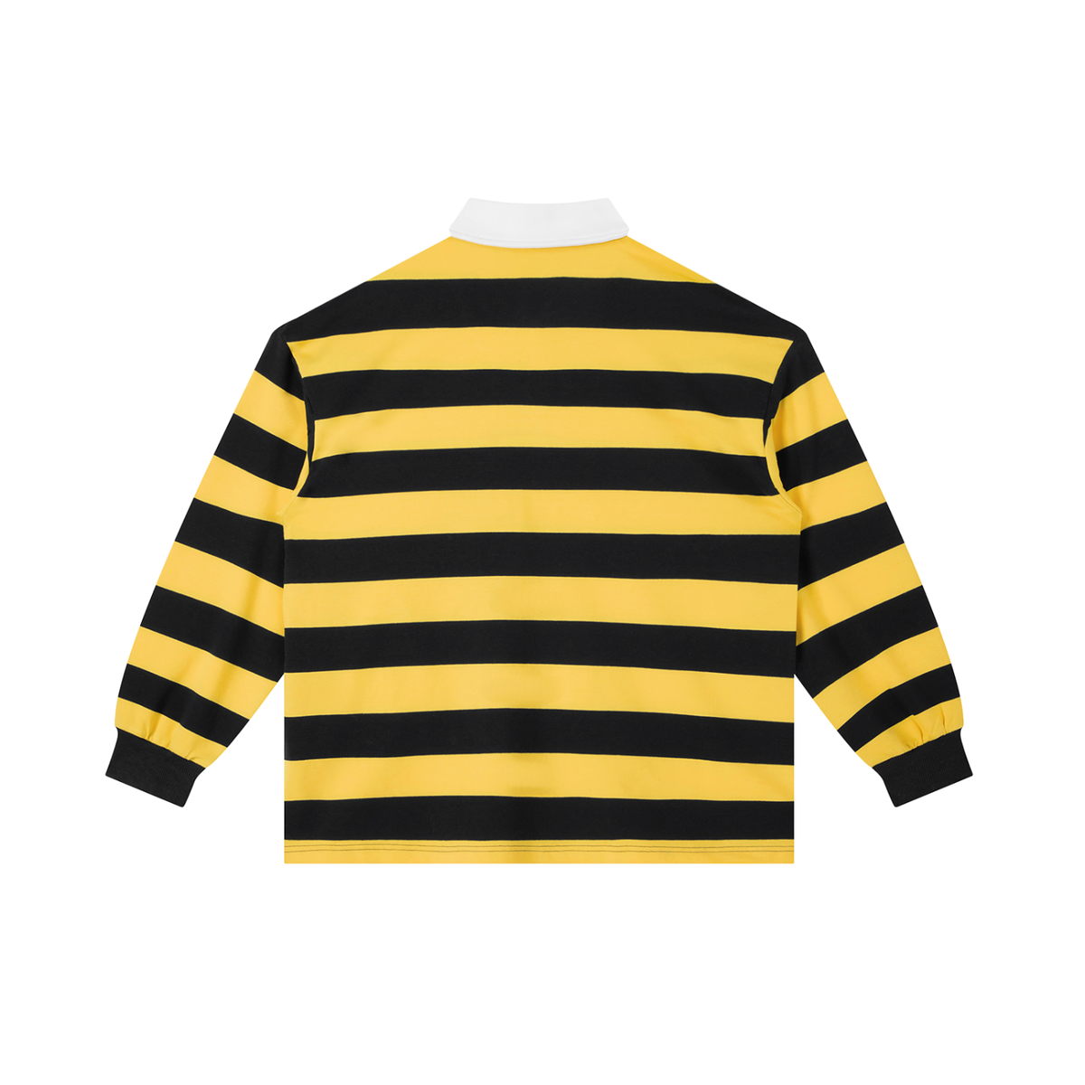 Unisex Color Block Stripe street Polo Shirt