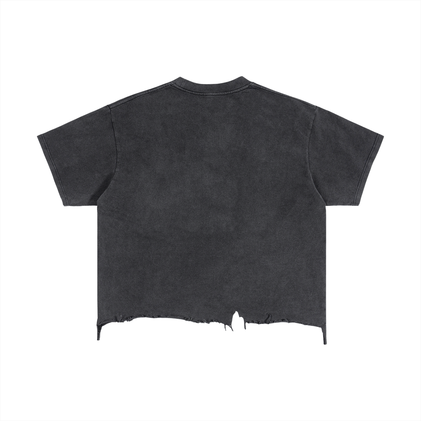 Men's Vintage Wash Boxy Distressed Hem T-Shirt