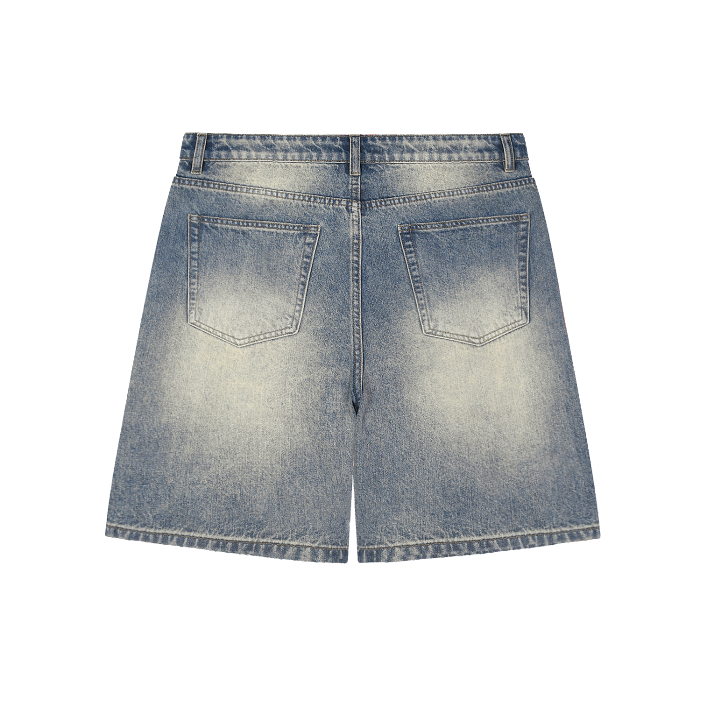 Unisex Faded Distressed Denim Shorts