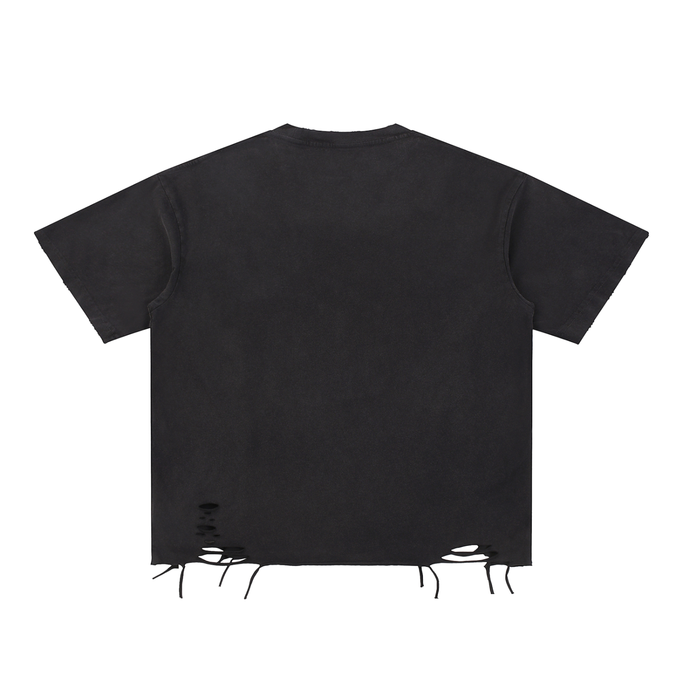 Men's Snow Washed Raw-Hem T-Shirt