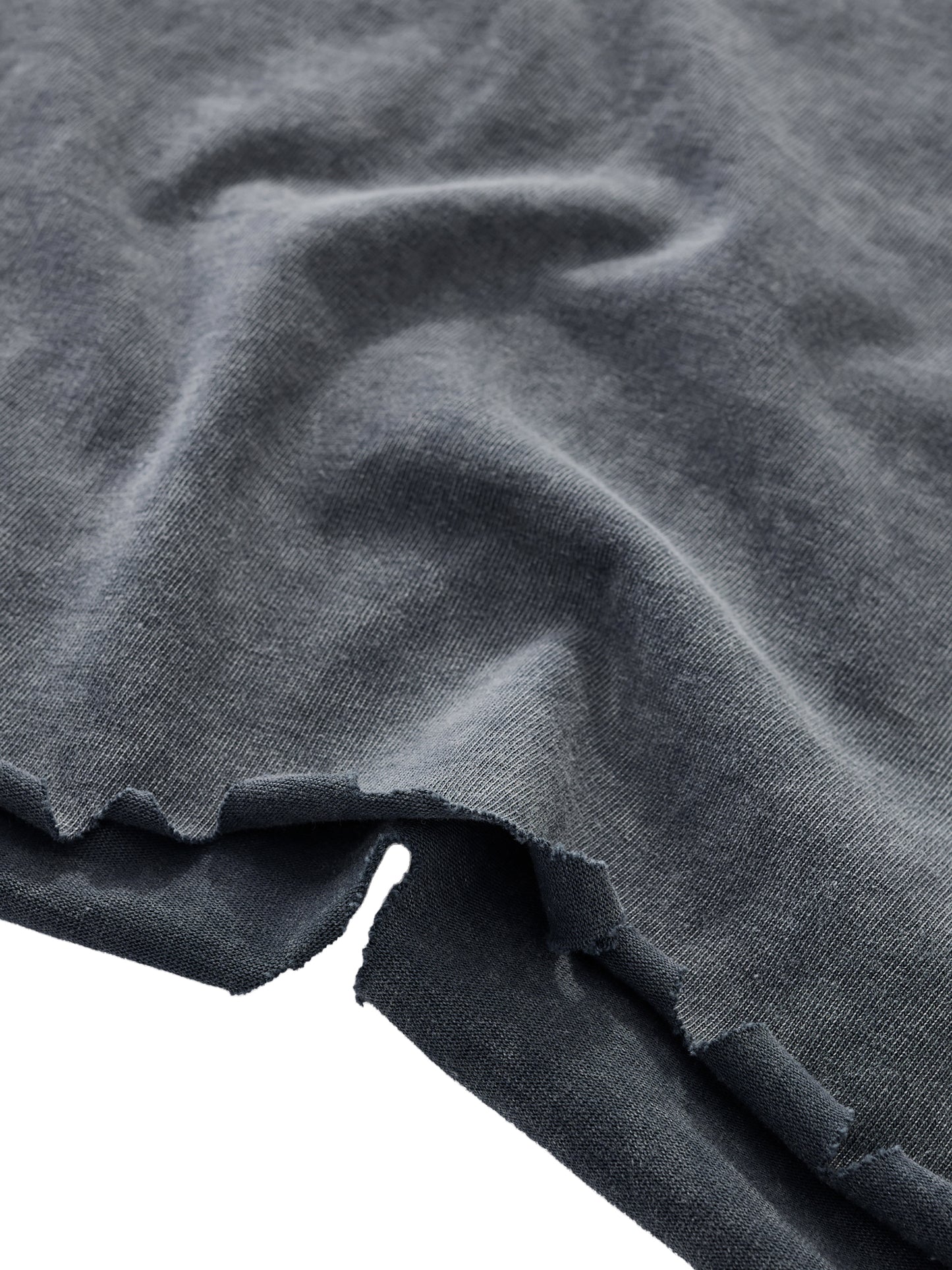Men's Snow Wash Raw-Hem Boxy T-shirt