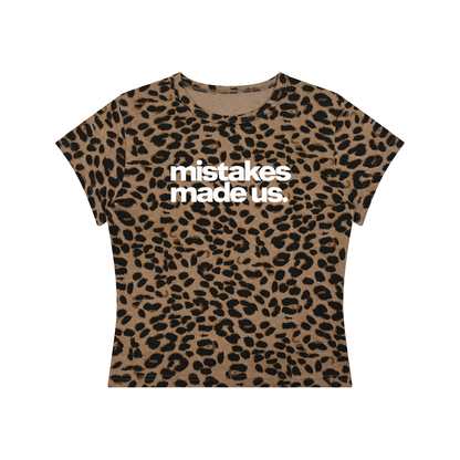 Women’s Leopard Print Crop T-Shirt