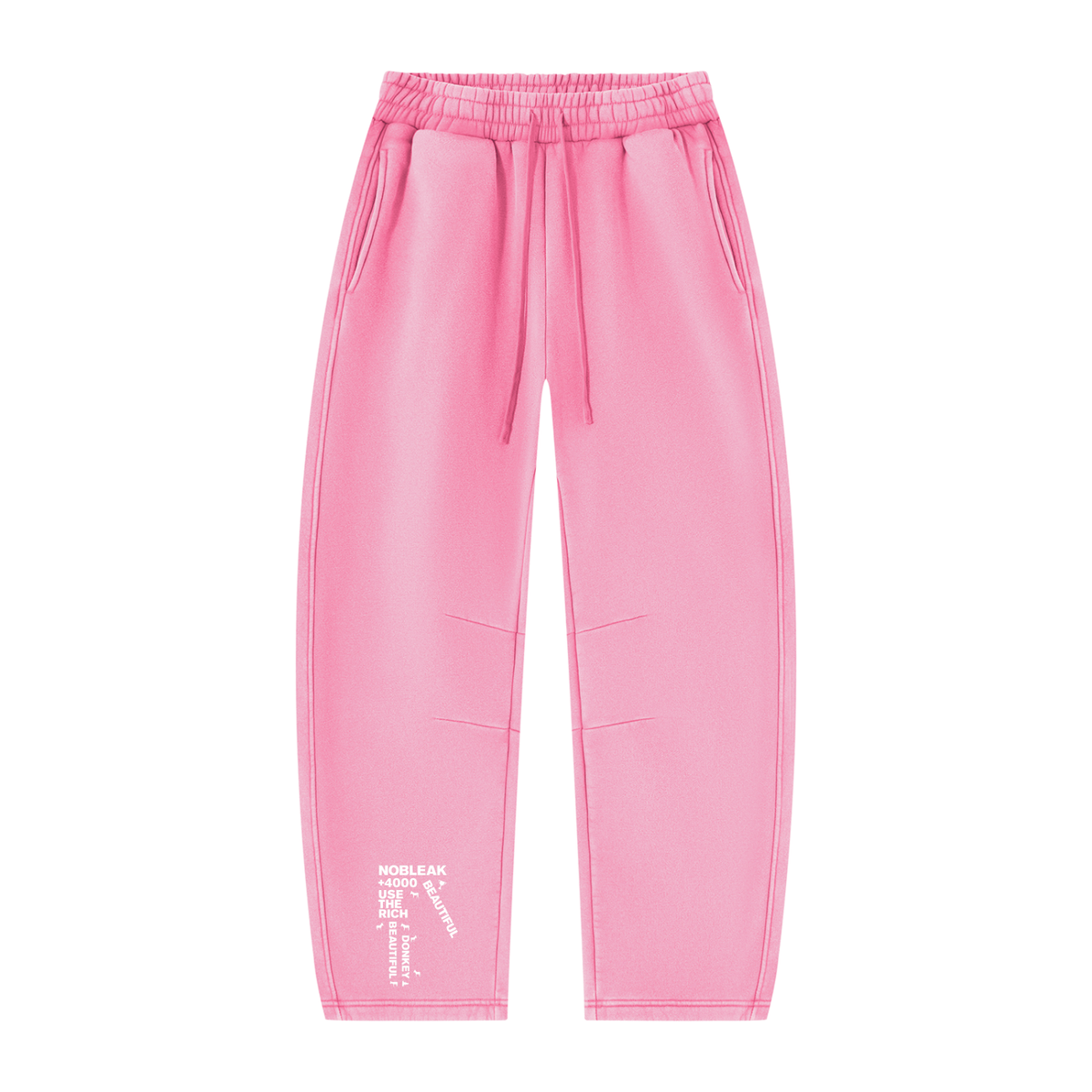 Unisex Vintage Wash Barrel Leg Fleece Sweatpants