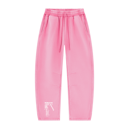 Unisex Vintage Wash Barrel Leg Fleece Sweatpants