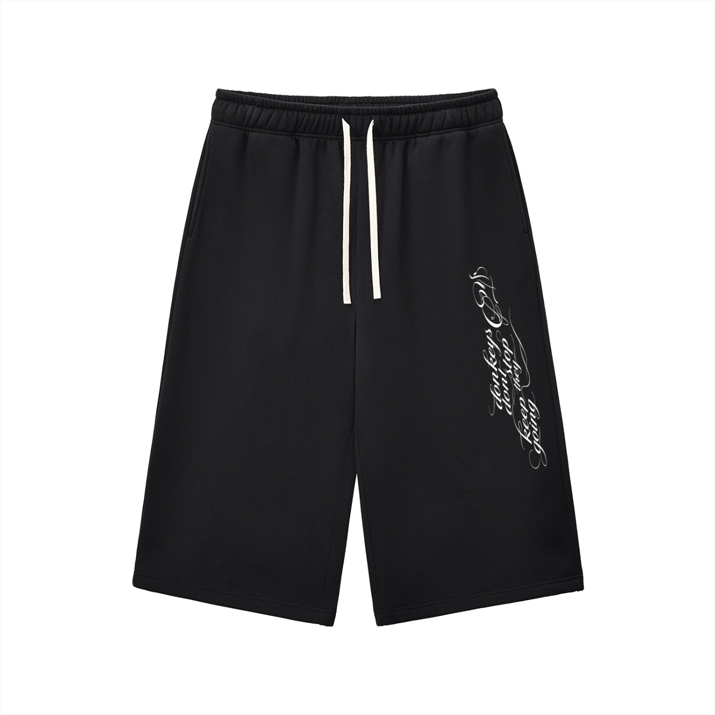 Unisex Relaxed Drawstring Long Shorts