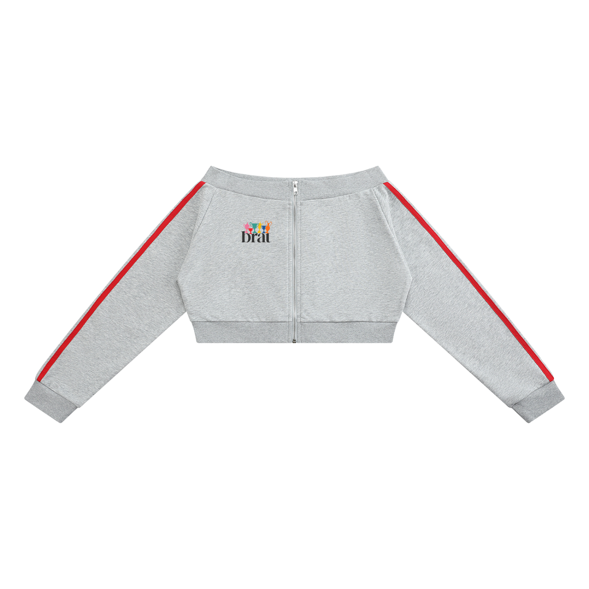Women's Off-Shoulder Full Zip Hoodie