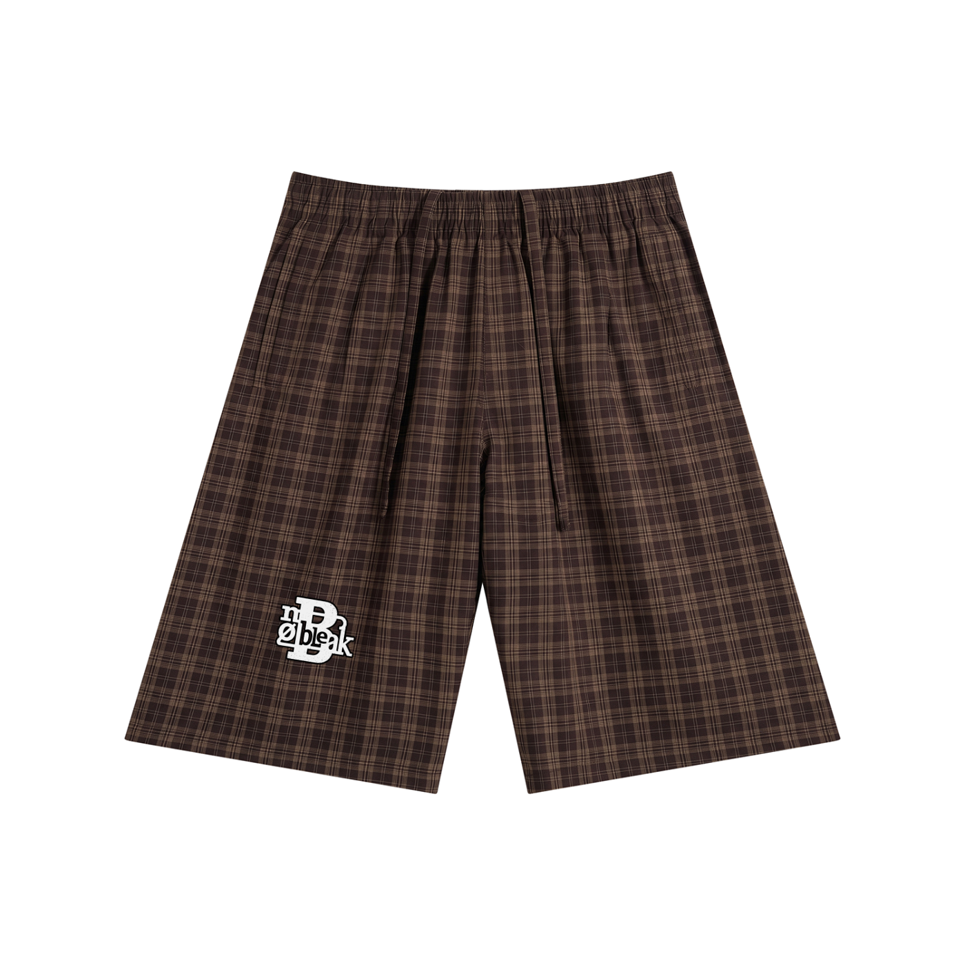 Unisex Plaid Wide Leg Shorts