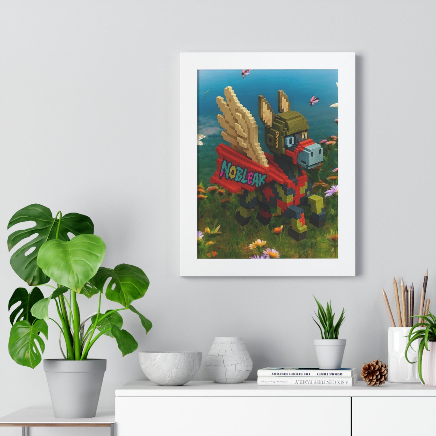 nøbleak Lego Framed Vertical Poster Art