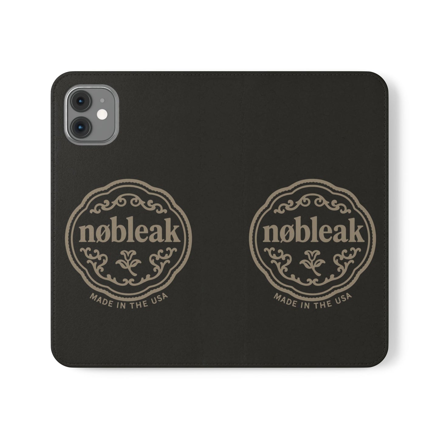 Elegant Leather Flip Case for Phones, Personalized Smartphone Case, Travel Wallet, Custom Gift for Her, Stylish Phone Protector