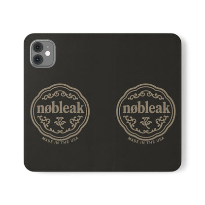 Elegant Leather Flip Case for Phones, Personalized Smartphone Case, Travel Wallet, Custom Gift for Her, Stylish Phone Protector