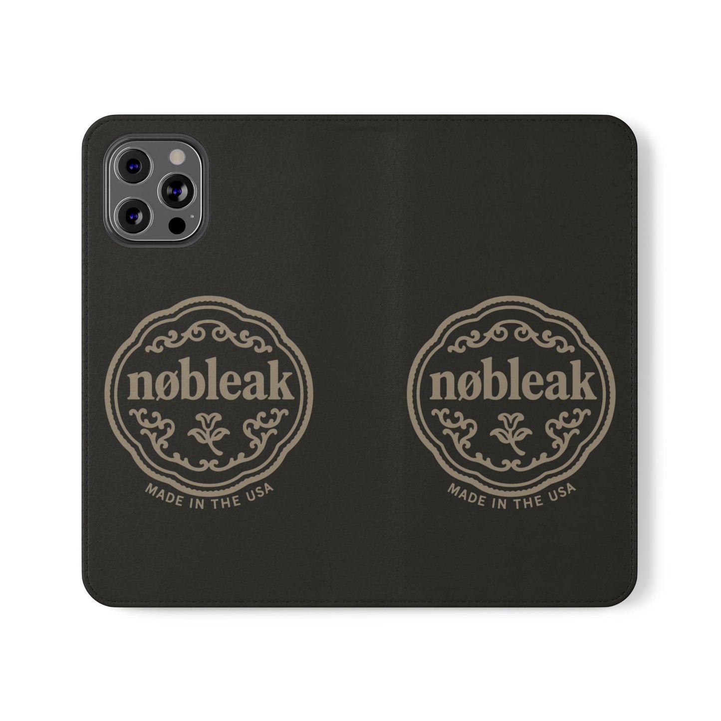 Elegant Leather Flip Case for Phones, Personalized Smartphone Case, Travel Wallet, Custom Gift for Her, Stylish Phone Protector