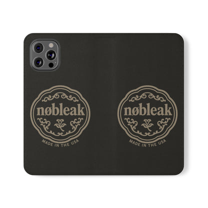 Elegant Leather Flip Case for Phones, Personalized Smartphone Case, Travel Wallet, Custom Gift for Her, Stylish Phone Protector