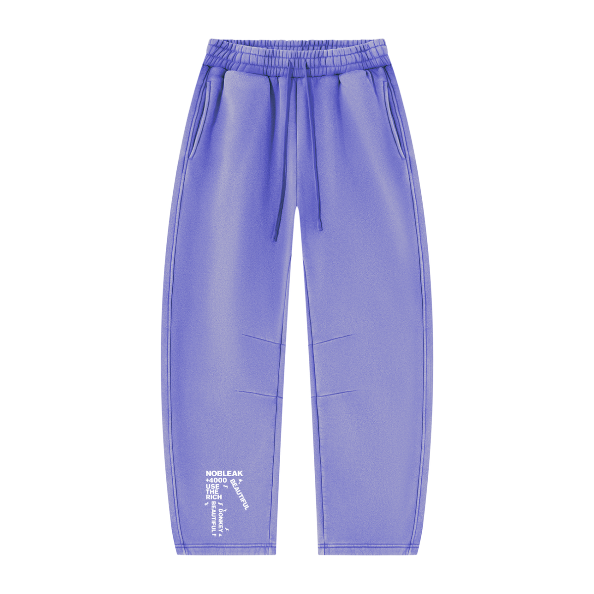 Unisex Vintage Wash Barrel Leg Fleece Sweatpants