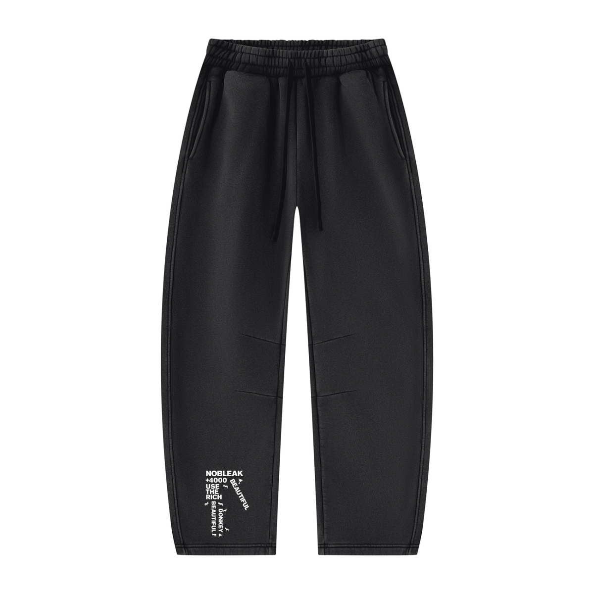 Unisex Vintage Wash Barrel Leg Fleece Sweatpants