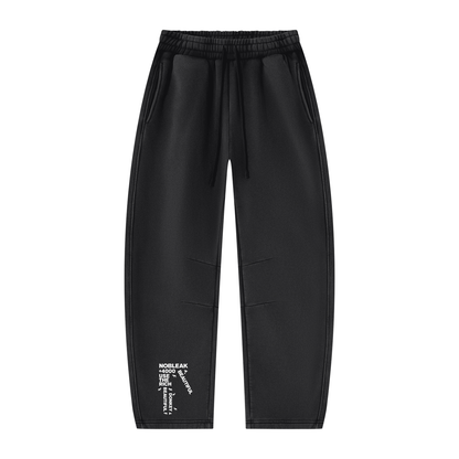 Unisex Vintage Wash Barrel Leg Fleece Sweatpants