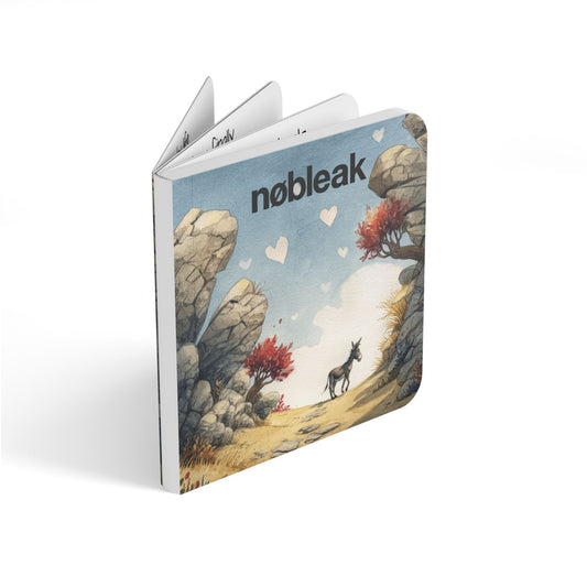 Book — Whimsical Donkey Adventure Kids’ Board Book (nøbleak Cover)