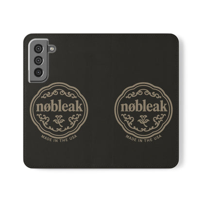 Elegant Leather Flip Case for Phones, Personalized Smartphone Case, Travel Wallet, Custom Gift for Her, Stylish Phone Protector