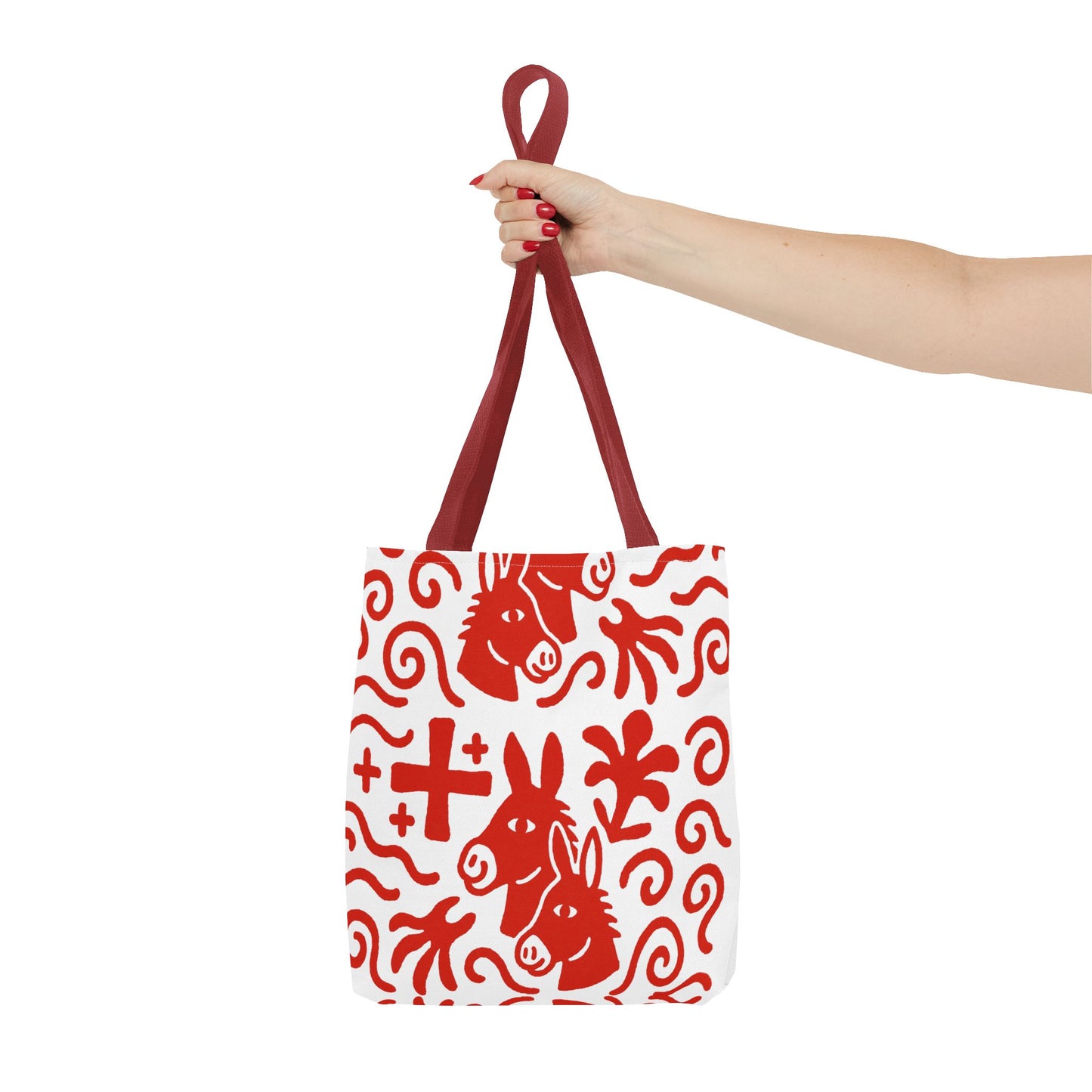 Whimsical Donkey Print Tote Bag | Eco-Friendly Shopping, Gift Bag, Farmhouse Chic, Fun Accessories, Unique Design