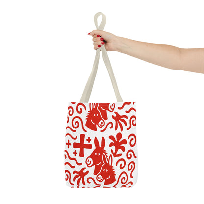 Whimsical Donkey Print Tote Bag | Eco-Friendly Shopping, Gift Bag, Farmhouse Chic, Fun Accessories, Unique Design