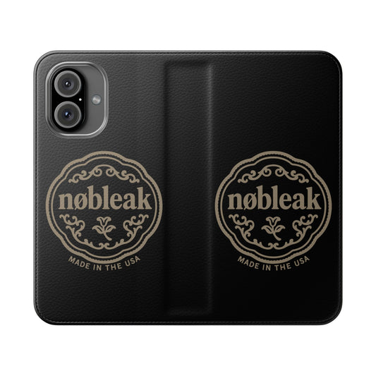 Elegant Leather Flip Case for Phones, Personalized Smartphone Case, Travel Wallet, Custom Gift for Her, Stylish Phone Protector