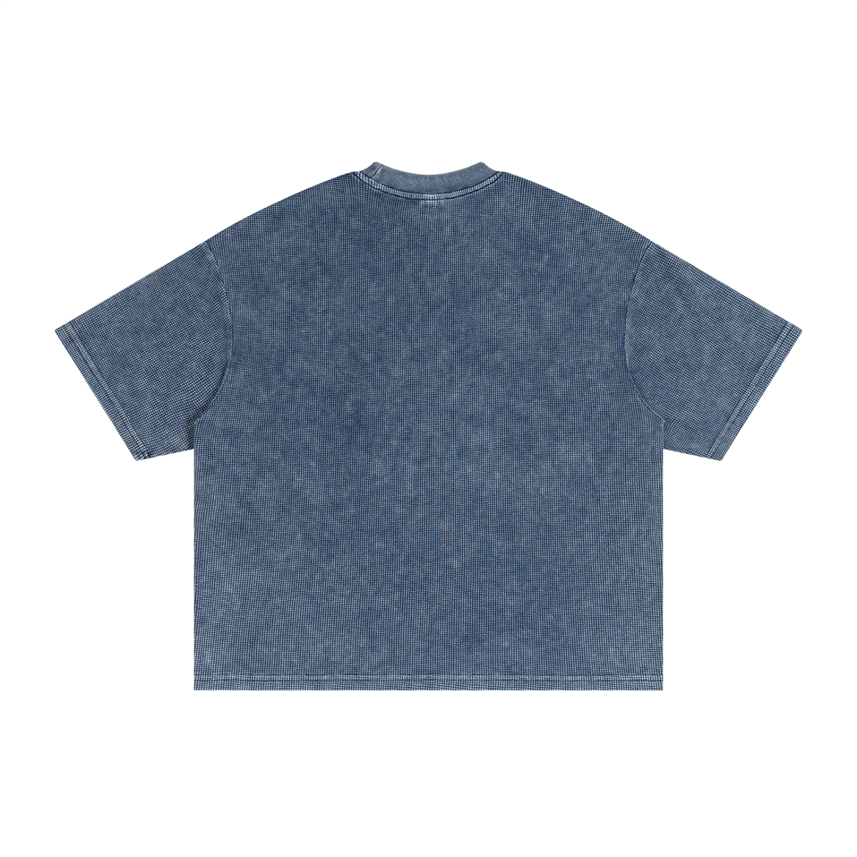 Men's Textured Waffle Washed Statement Boxy T-Shirt