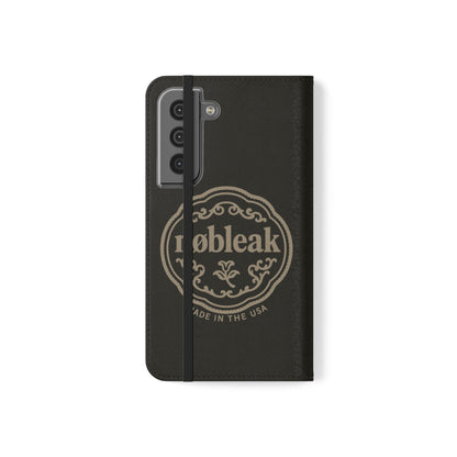 Elegant Leather Flip Case for Phones, Personalized Smartphone Case, Travel Wallet, Custom Gift for Her, Stylish Phone Protector