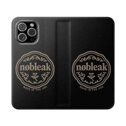 Elegant Leather Flip Case for Phones, Personalized Smartphone Case, Travel Wallet, Custom Gift for Her, Stylish Phone Protector