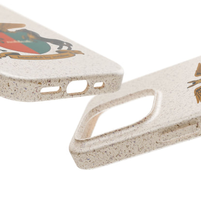 Biodegradable Phone Case — Vintage Coat of Arms Crest ("nobleak" & "Beautified by Accident")