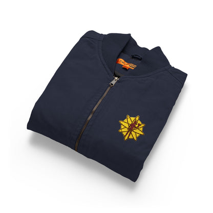 Embroidered Workwear Duck Cloth Jacket Vest — Durable Outdoor Utility Vest