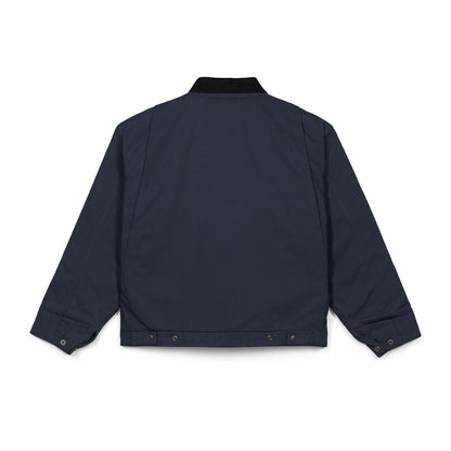 Embroidered Duck Cloth Work Jacket — Durable Black Utility Jacket