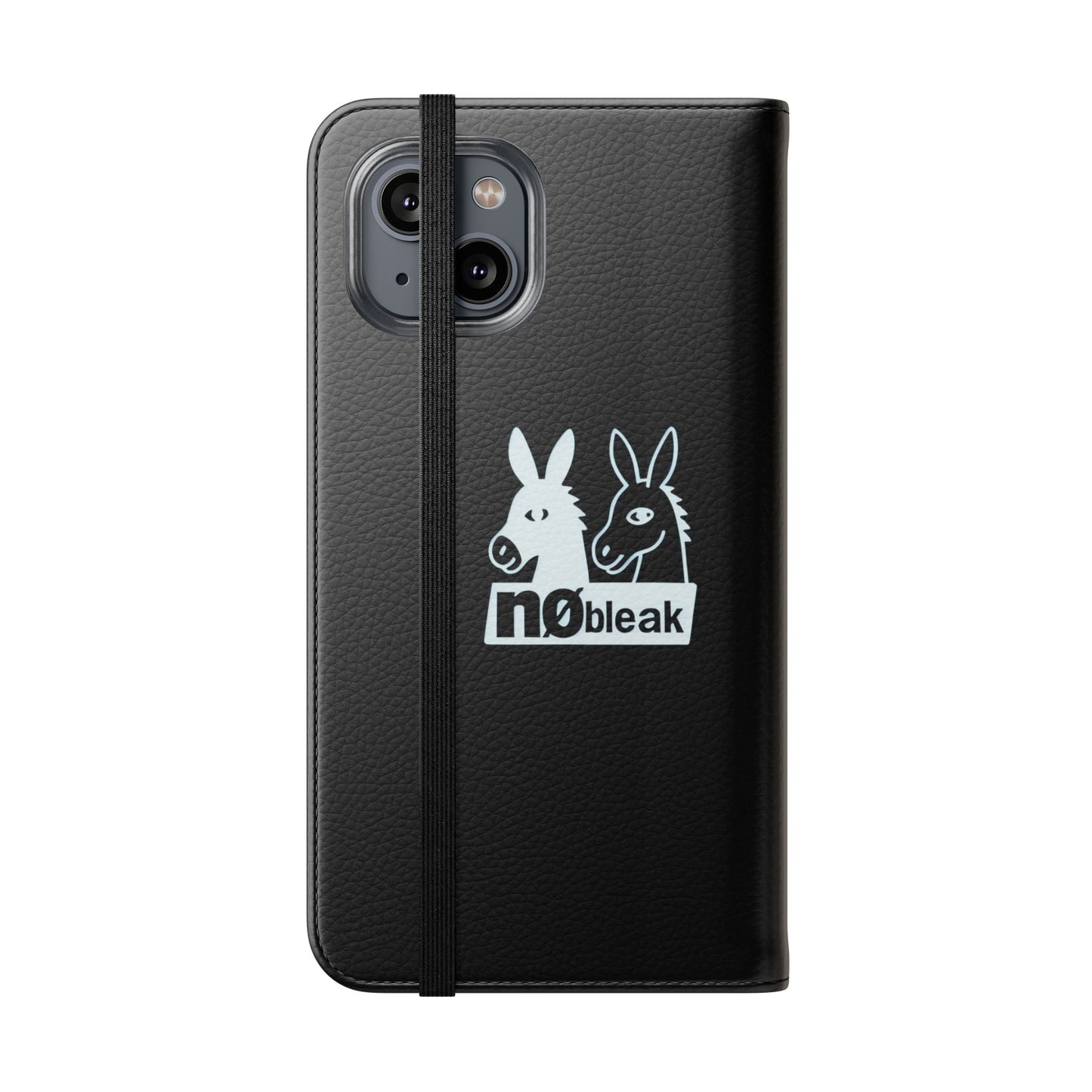 Stylish Flip Case with Unique Animal Design, Phone Protector, Gift for Animal Lovers, Customizable Phone Cover, Black Flip Wallet