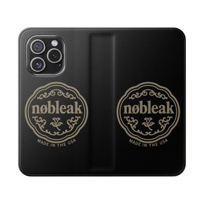 Elegant Leather Flip Case for Phones, Personalized Smartphone Case, Travel Wallet, Custom Gift for Her, Stylish Phone Protector