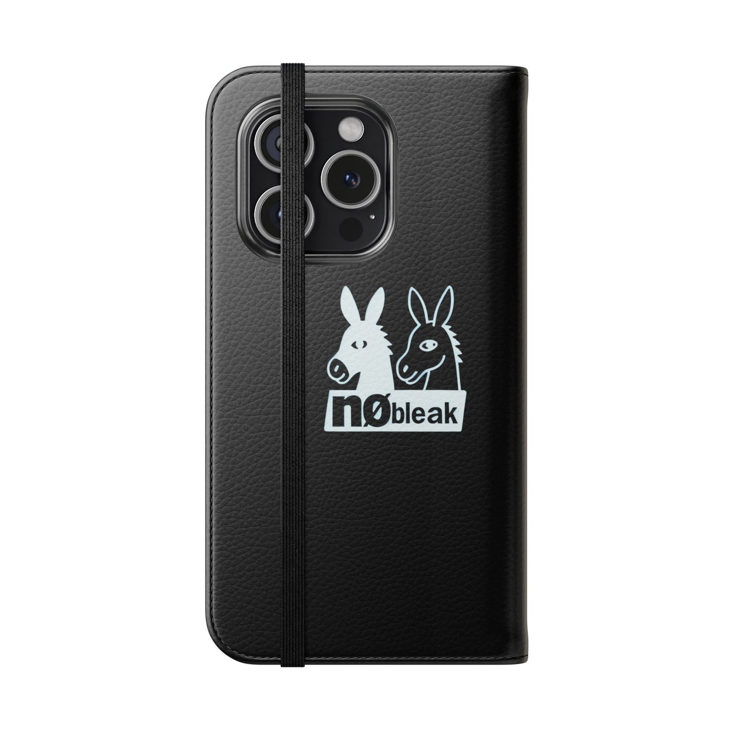 Stylish Flip Case with Unique Animal Design, Phone Protector, Gift for Animal Lovers, Customizable Phone Cover, Black Flip Wallet