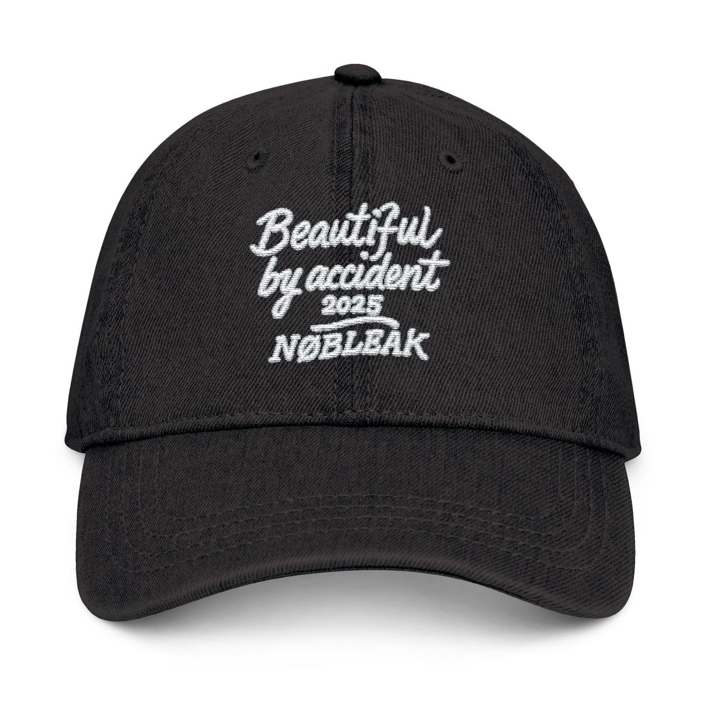 Beautifully Accidental Denim Hat | Embroidered Cap