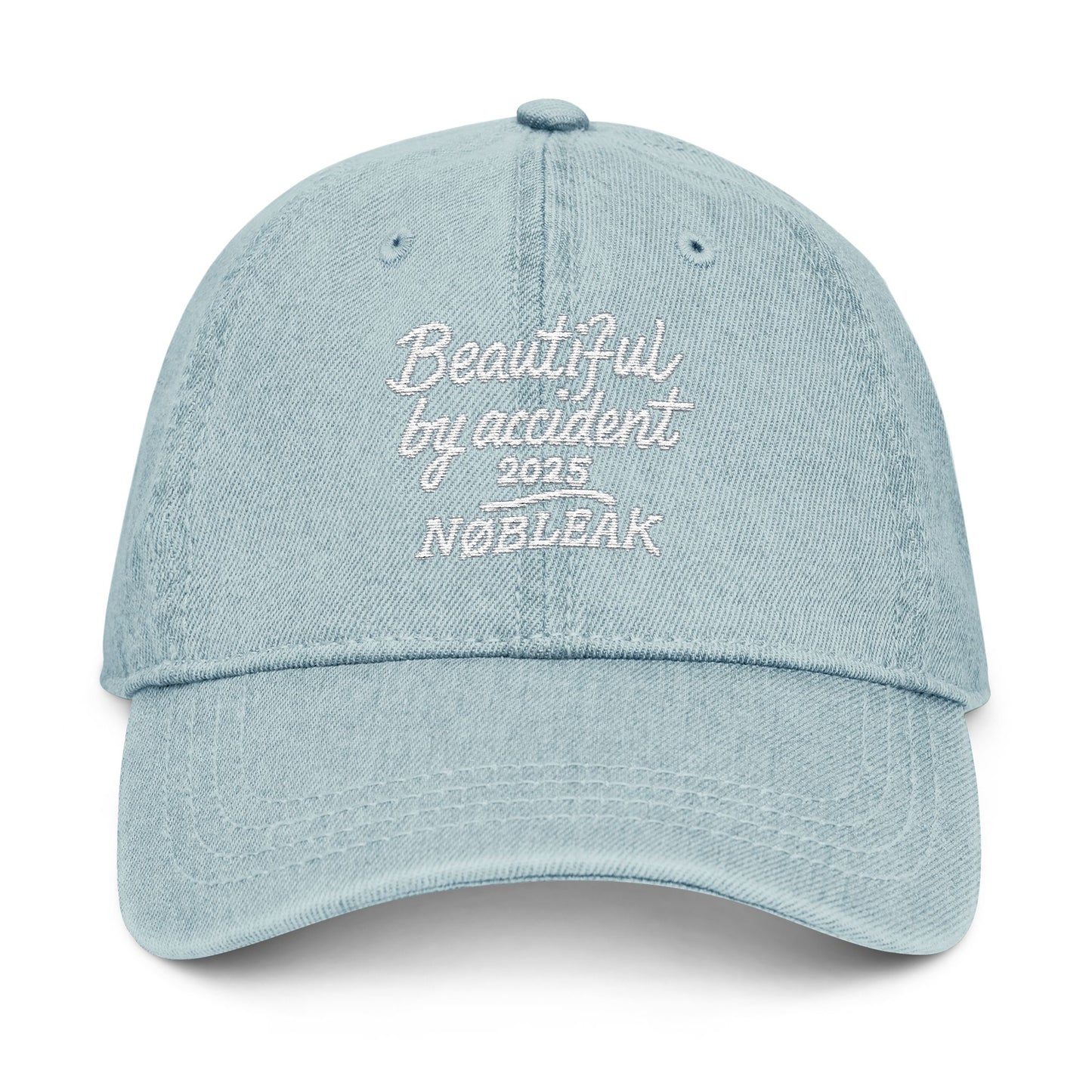 Beautifully Accidental Denim Hat | Embroidered Cap