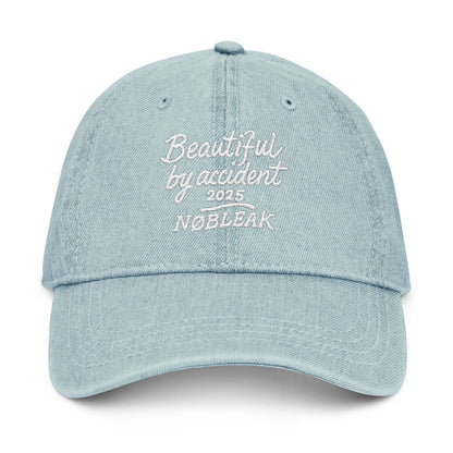 Beautifully Accidental Denim Hat | Embroidered Cap