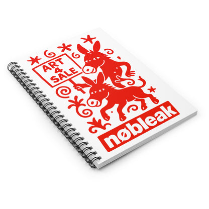 Artistic Spiral Notebook - Creative Journal for Artists, Gift for Students, Fun Stationery, Sketchbook, Unique Writing Pad