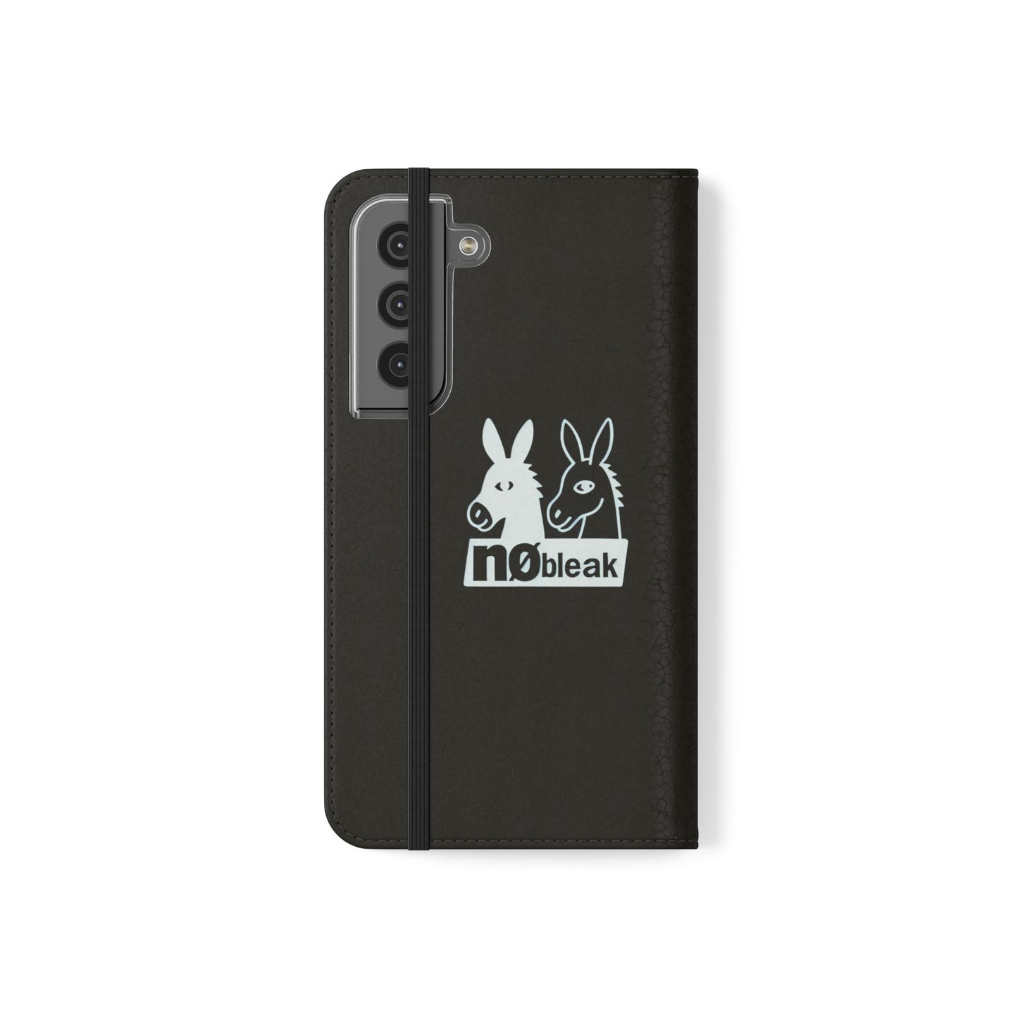 Stylish Flip Case with Unique Animal Design, Phone Protector, Gift for Animal Lovers, Customizable Phone Cover, Black Flip Wallet