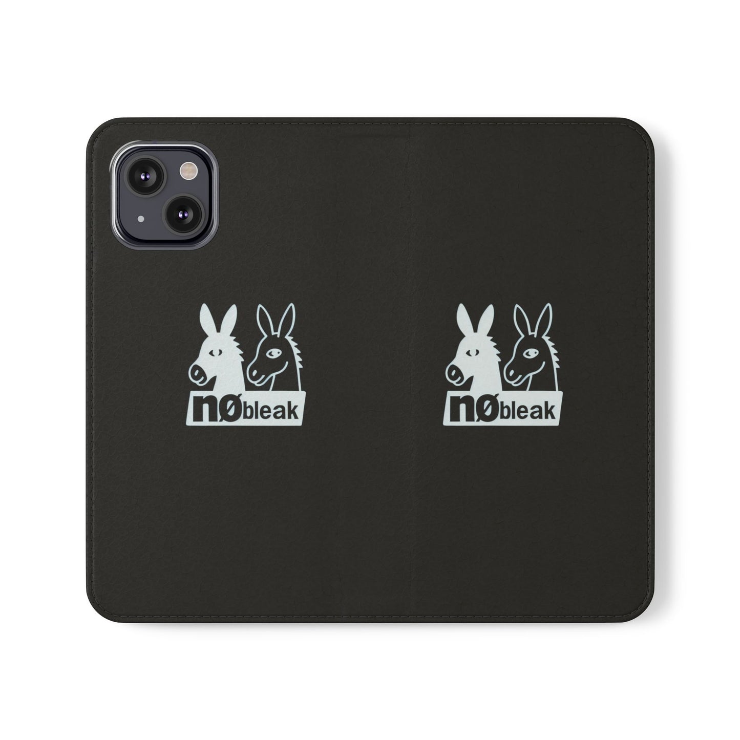 Stylish Flip Case with Unique Animal Design, Phone Protector, Gift for Animal Lovers, Customizable Phone Cover, Black Flip Wallet