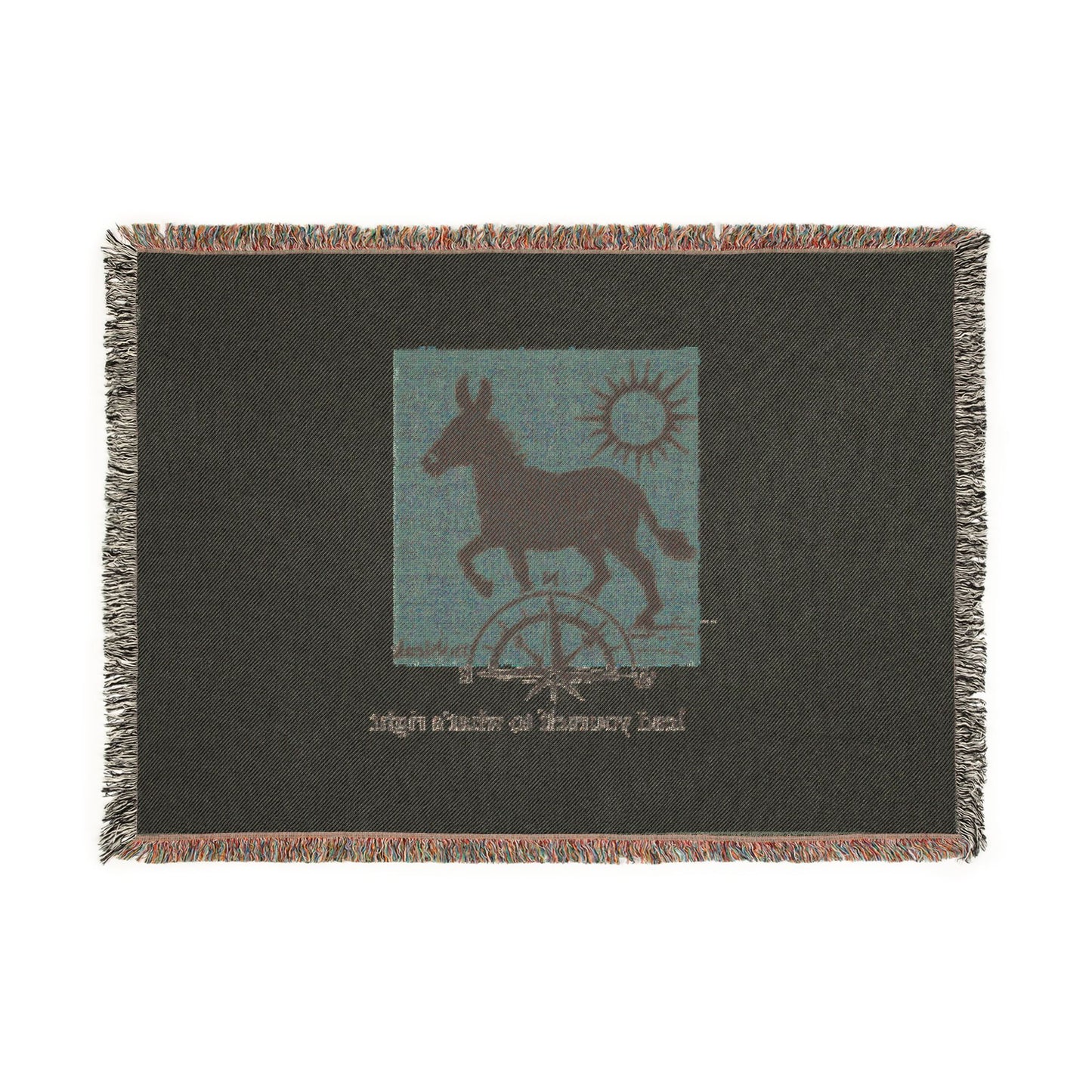 Donkey Wheel Woven Blanket – Southwestern Rodeo Gallery Throw