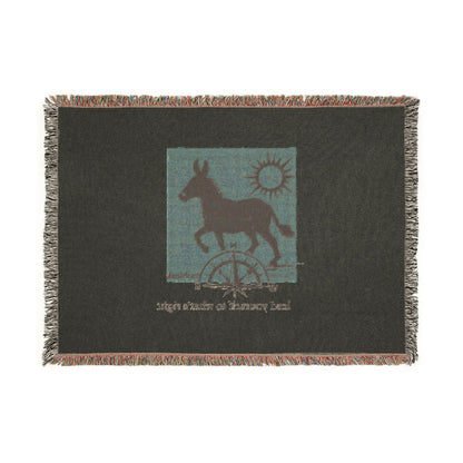 Donkey Wheel Woven Blanket – Southwestern Rodeo Gallery Throw