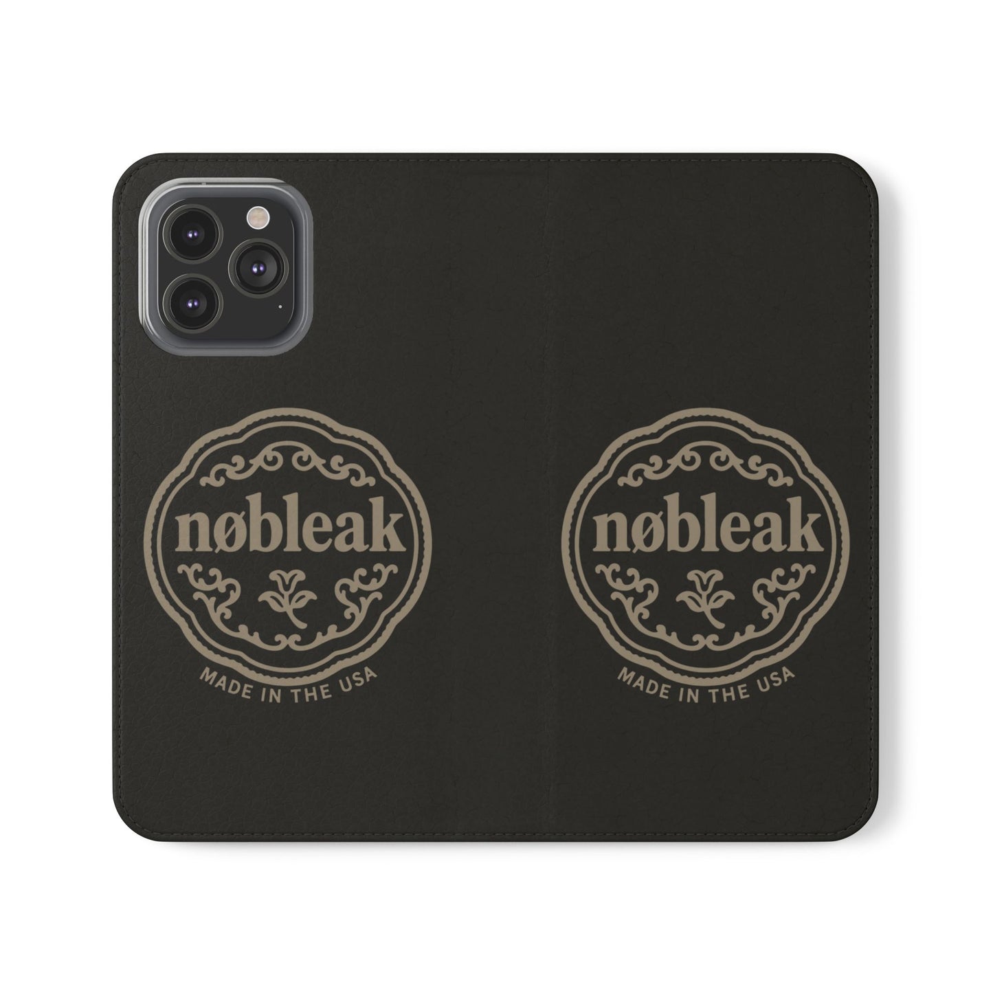 Elegant Leather Flip Case for Phones, Personalized Smartphone Case, Travel Wallet, Custom Gift for Her, Stylish Phone Protector