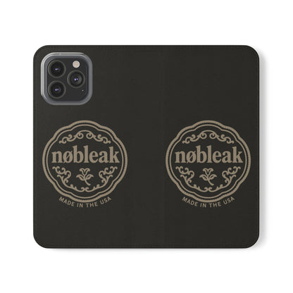 Elegant Leather Flip Case for Phones, Personalized Smartphone Case, Travel Wallet, Custom Gift for Her, Stylish Phone Protector